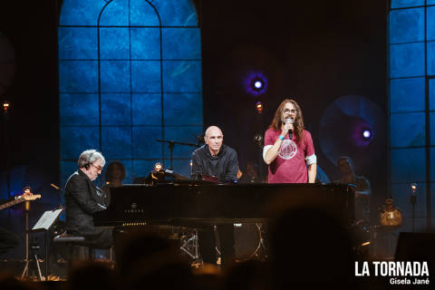 Lluís Llach i Natxo Tarrés al Palau Sant Jordi