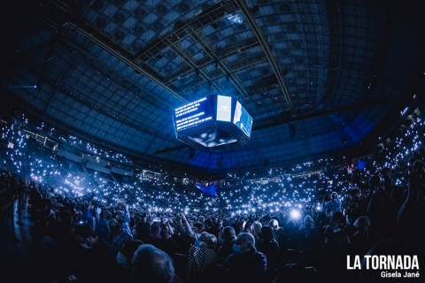 Públic. Lluís Llach al Palau Sant Jordi