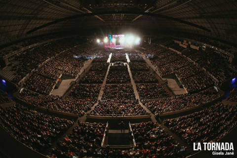 Públic. Lluís Llach al Palau Sant Jordi